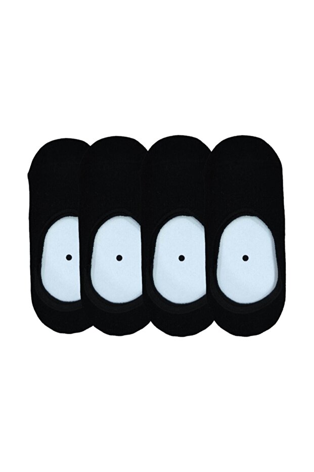 Children Ballerina Socks 4 Pairs Combed Cotton Toe Seamless Quality Silicone Tape Invisible Socks