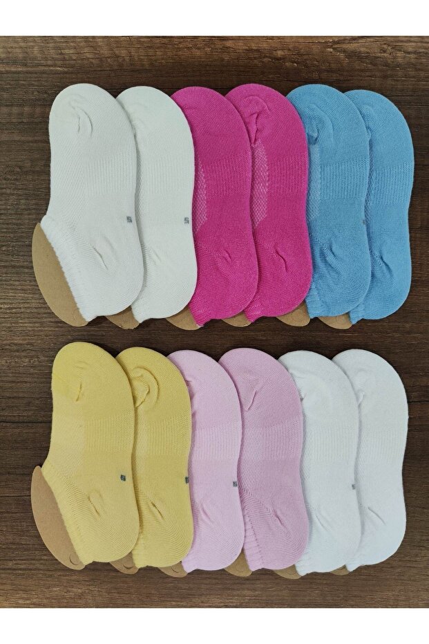 Children 12 Pairs Short Snekers Socks Toe Seamless