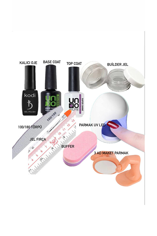 protez tırnak başlangıç çalışma seti - 1