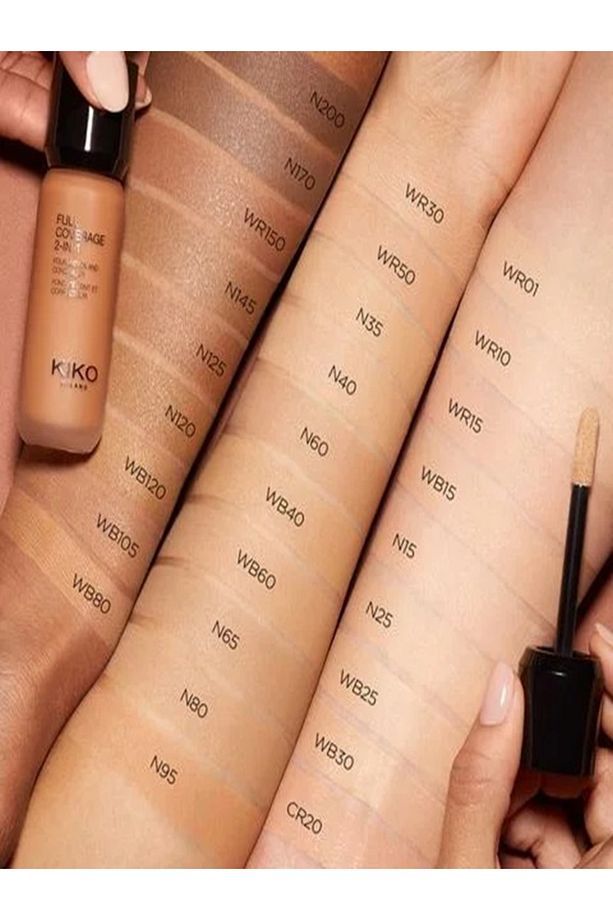 Full Coverage -2'si 1 Arada Normalden Yağlıya Dönük Ciltler İçin Mat Bitişli Kapatıcı&Fondöten 25ml - 2