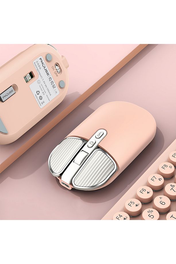 Sessiz Şarj Edilebilir Bluetooth 5.1 + 2.4G Kablosuz Optik Mause - 2