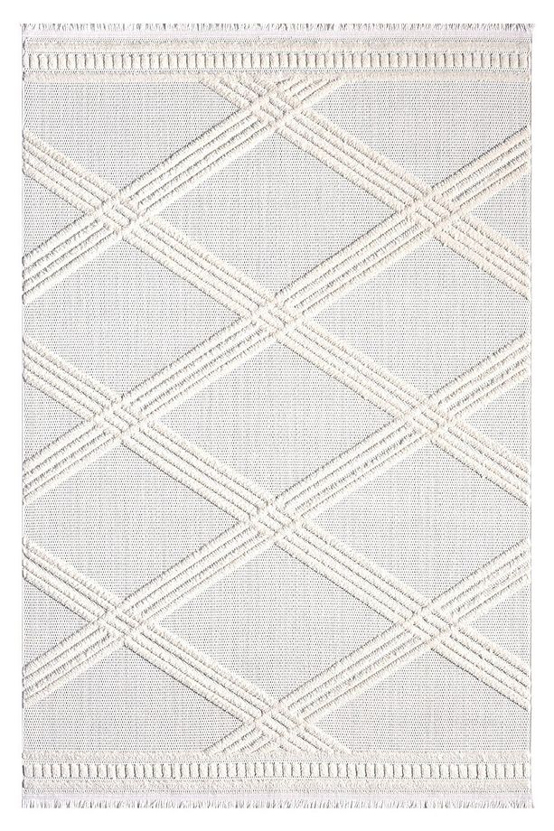Krem Yumuşak Doku Halı Kilim Yıkanabilir Salon Mutfak Koridor Yolluk Dokuma Makine Halı AYAZ 07 - 8