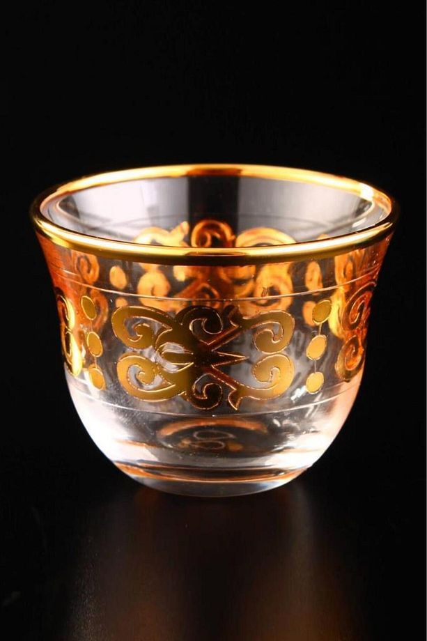 Gawa Tea Glass Set of 6 Handles 18 Parça Cam Çay Bardak Seti Takımı Gold Yaldızlı – C320.0 - 5