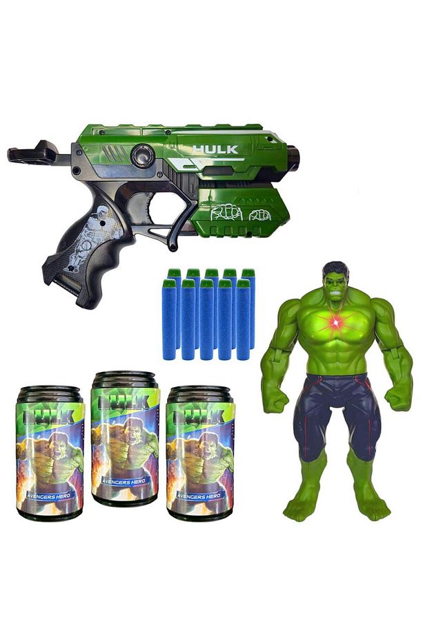 Prestij BVM Oyuncak Hedefli Soft Mermili HULK Figürlü Dart Atan FAB.9519 - 1