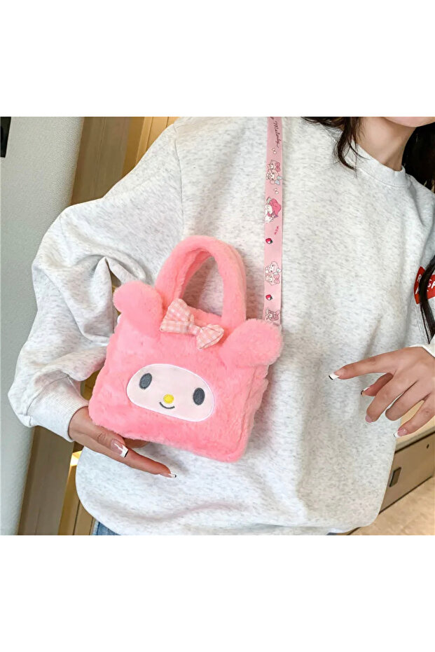 Y2K Cinnamoroll Kuromi My Melody Plush Adjustable Bag with Shoulder Strap - Gift