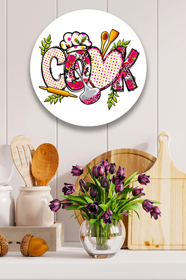 Kitchen Wall Painting Model, Stylish Kitchen Ornament, Wooden Decorative Painting, Board Decor