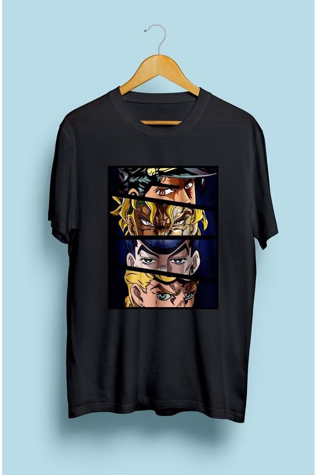 Jojo's Bizarre Adventure Characters Anime Printed T-Shirt