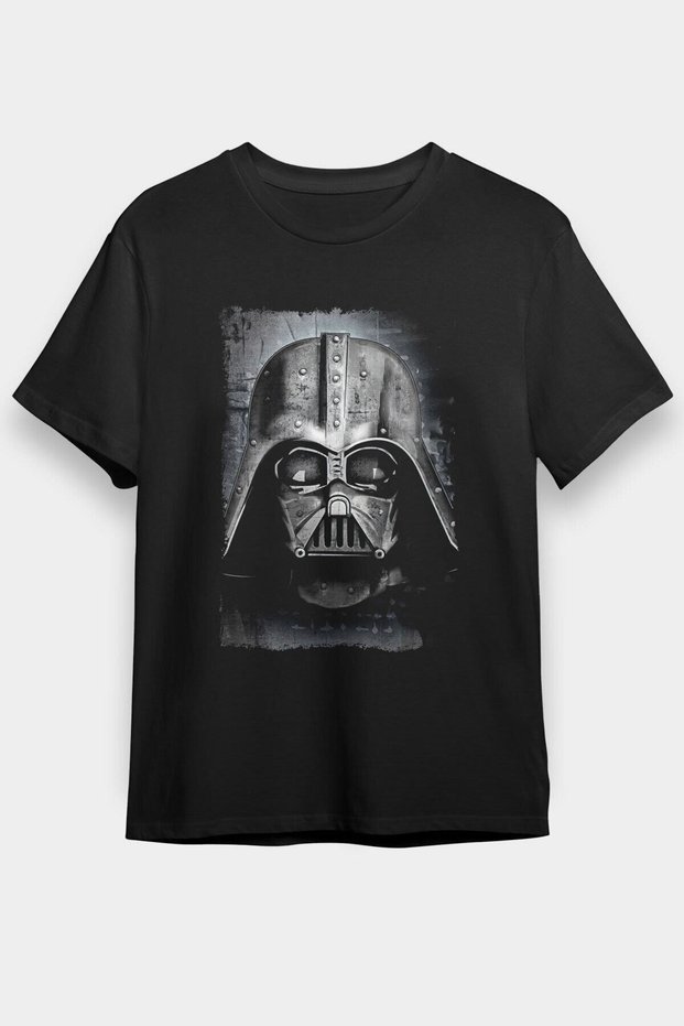 Unisex Loose Fit Star Wars (DART VADER) Printed Black T-Shirt - Tshirt