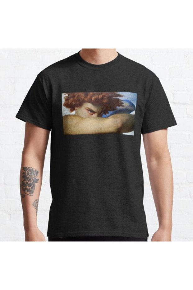 Unisex Lucifer Alexandre Cabanel Printed T-Shirt - Loose Fit, Fallen Angel Shirt Painting