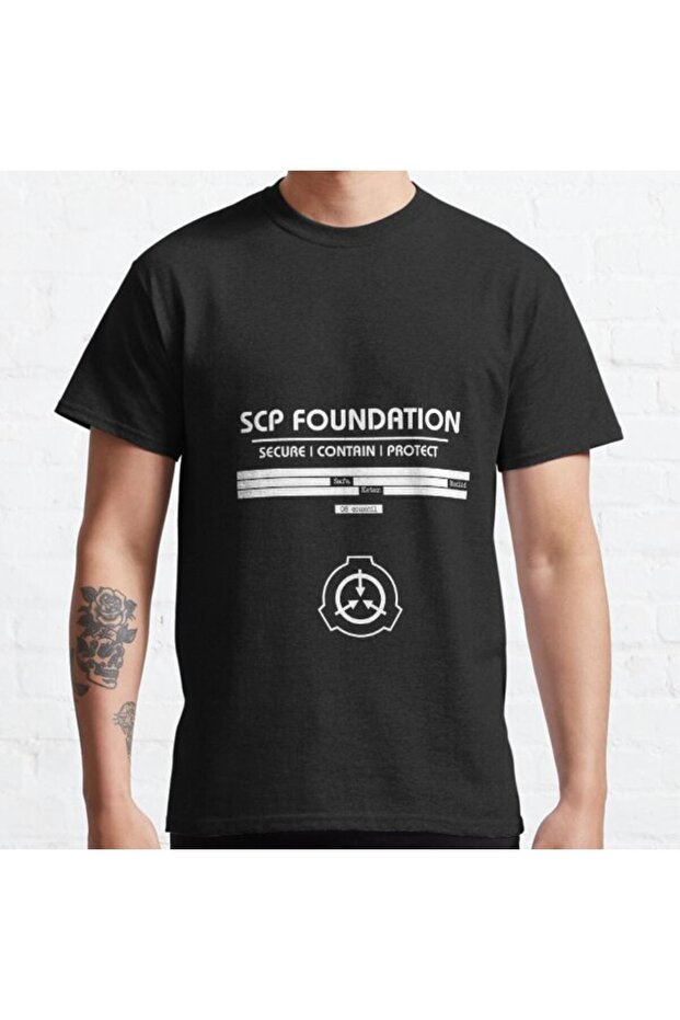 Plenty of Mold Unisex Scp Foundation: Secure| Contain| Protect Design Printed T-shirt