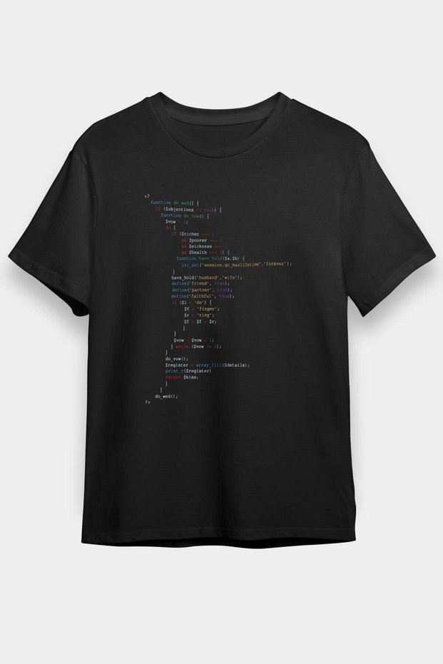Unisex Loose Fit Computer Programmer Black T-Shirt T-shirt - T-Shirt Factory