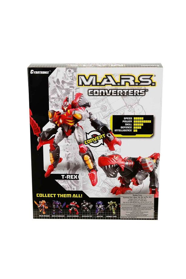 M.A.R.S. Dönüşebilen Robot Dinozor - T-Rex - 3