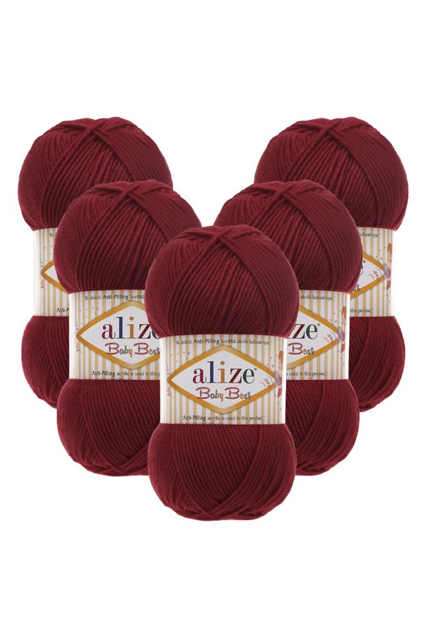 Baby Best 5-Piece 390 Blackcurrant Hand Knitting Yarn