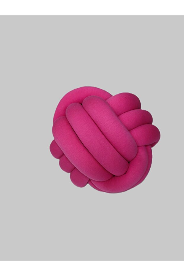 DECORATIVE KNOT TOP PILLOW PINK