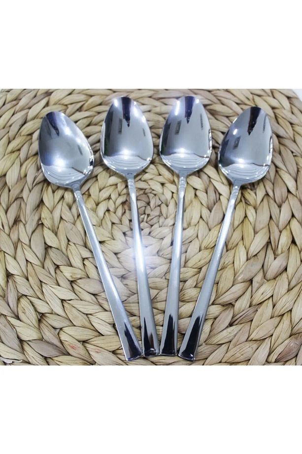 6 Adet Yemek Kaşığı Günlük Kullanım Için Yemek Kaşık 6 'lı (PASLANMAZ ÇELİK) - 2