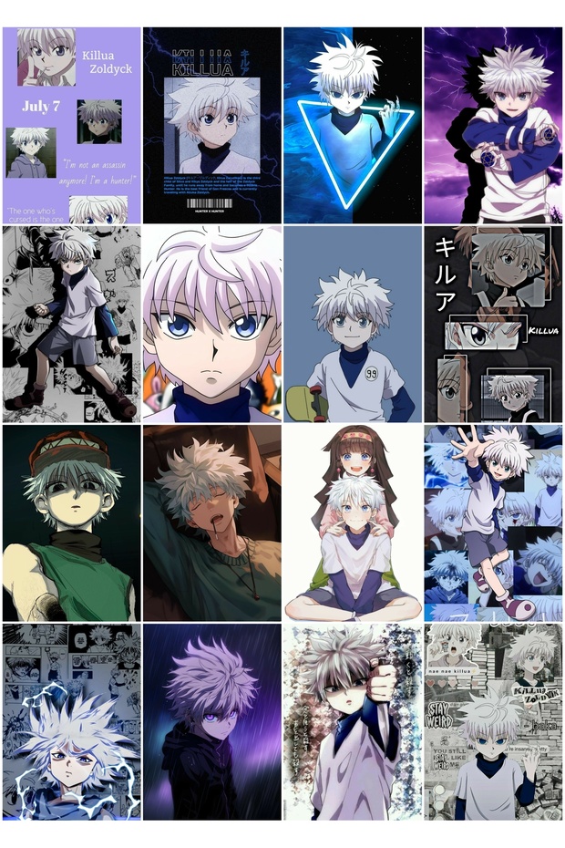 Hunter X Hunter - 16-Piece Set of Photocards with a Design by Killua Zoldyck
