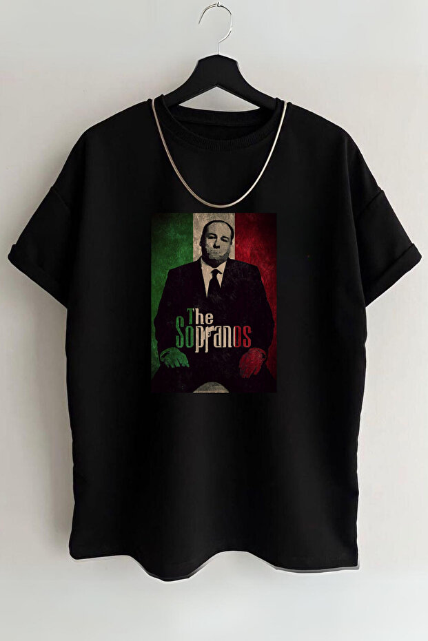 Unisex The Sopranos Printed Oversize T-shirt 100% Cotton