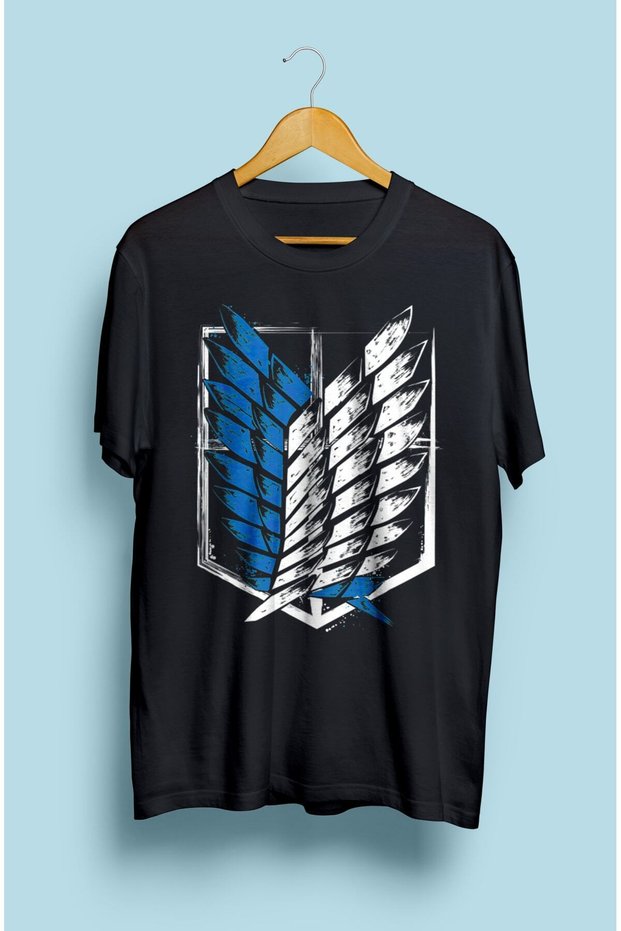 Loose Fit Unisex Attack On Titan Symbols Anime Printed Design T-Shirt