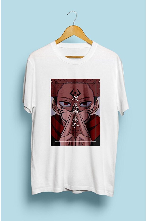 Jujutsu Kaisen Sukuna Anime Character Printed Design T-Shirt