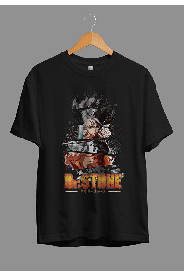 Loose Fit Unisex Dr Stone Anime Character Printed T-Shirt