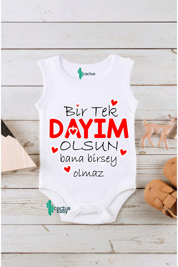 Dayi Written Be My Dayi Written Printed Cotton Baby Bodysuit
