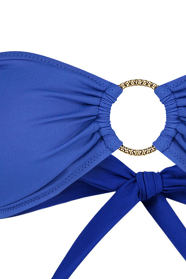 Saks Aksesuarlı Straplez Kaplı Bikini Üstü TBESS22BU00001 - 9