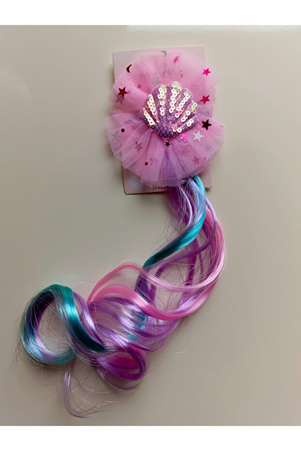 Sequin Oyster Figured Colorful Hair Clamp Buckle