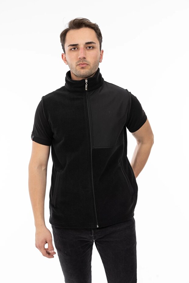 Softshell Polar Yelek - Siyah - 3