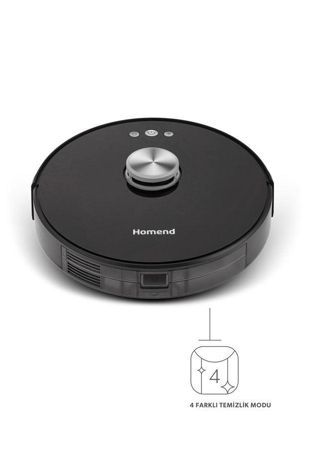 Alex Laser Pro 1283h Moplu Ve Haritalamalı Akıllı Robot Süpürge Siyah - 4