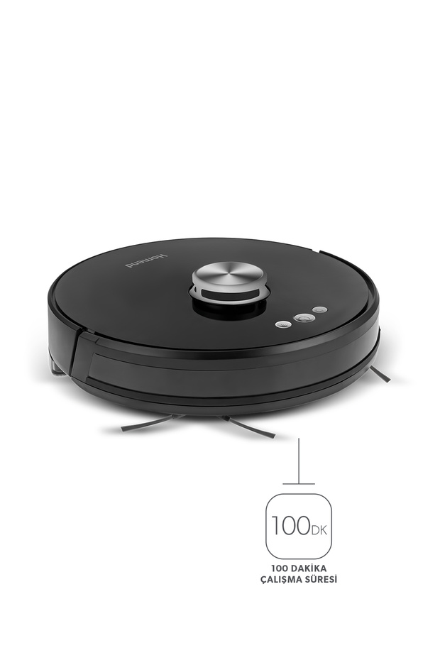 Alex Laser Pro 1283h Moplu Ve Haritalamalı Akıllı Robot Süpürge Siyah - 3