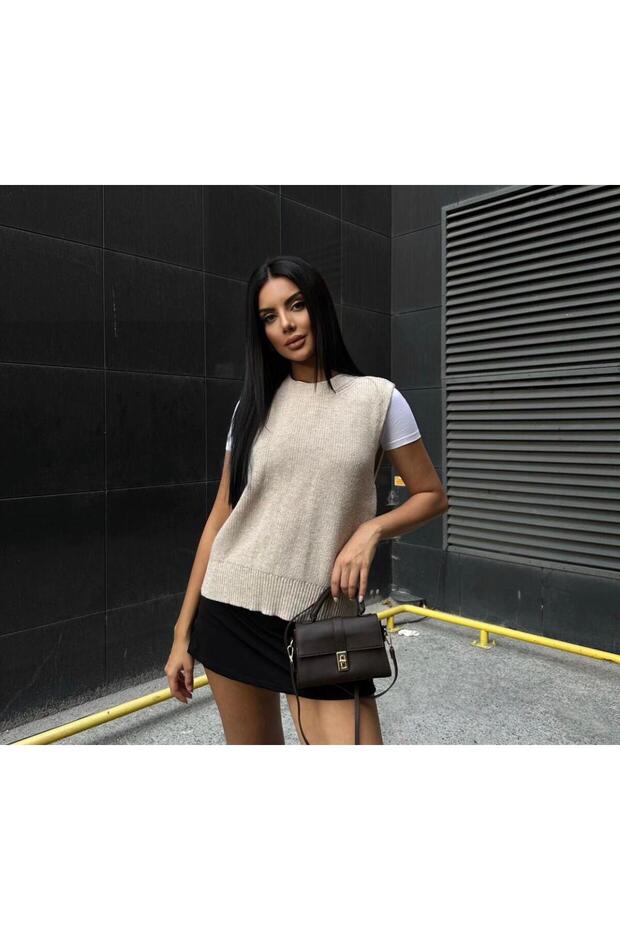 BİSİKLET YAKA ÖRME SÜVETER - 2