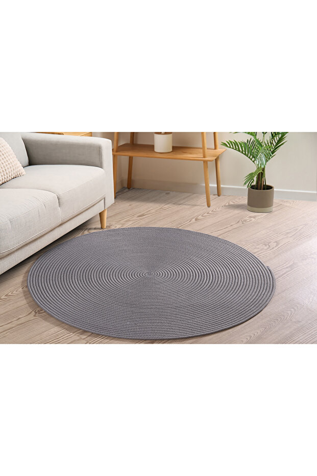 Jüt Hasır Oval Halı - 3