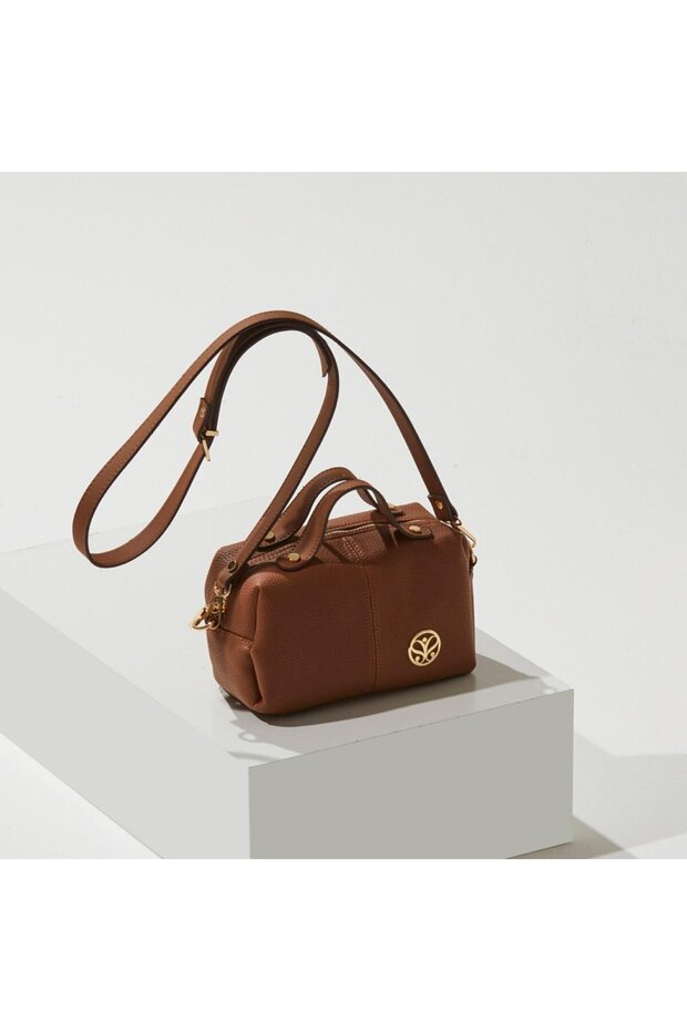 Taba Çapraz Askılı Düz Çanta - 1