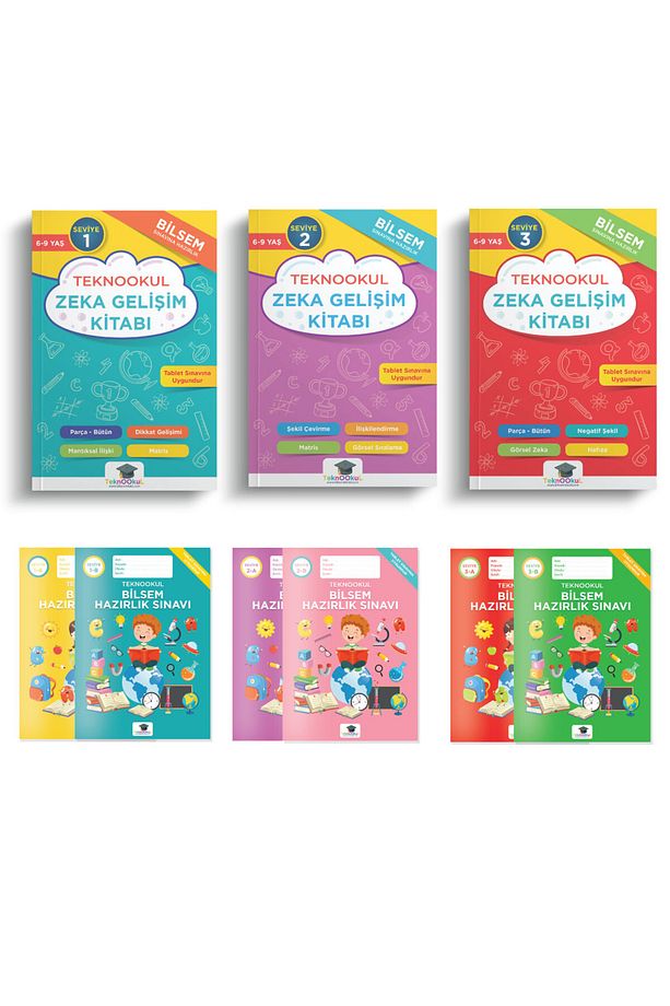 8 Yaş Zeka Ve Dikkat Güçlendirme Seti 9 Lu Set (S1,S2,S3) - 1