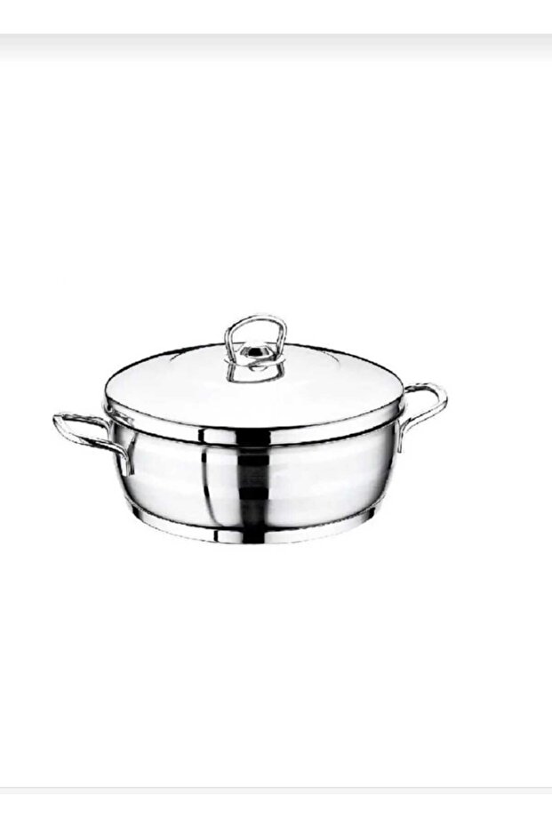 Safinox Flavia Steel Flat Pot 32X10 cm 8 Liters