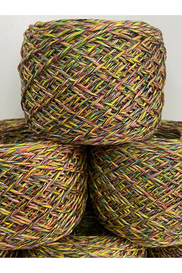 Multi cotton multi-colored glitter visual net 700 gr - 2