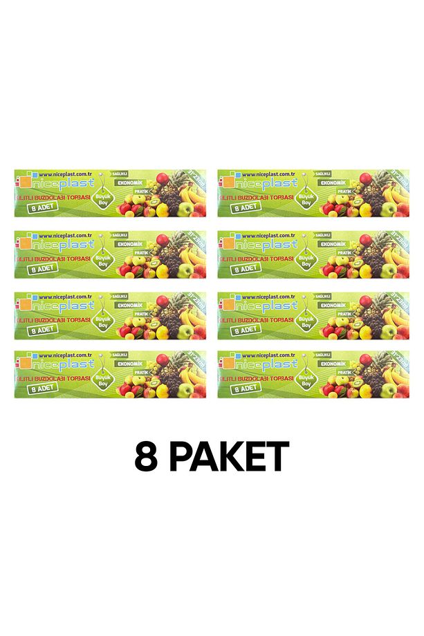 Kilitli Buzdolabı Torbası Büyük Boy 31x23 - 8 Kutu - 1