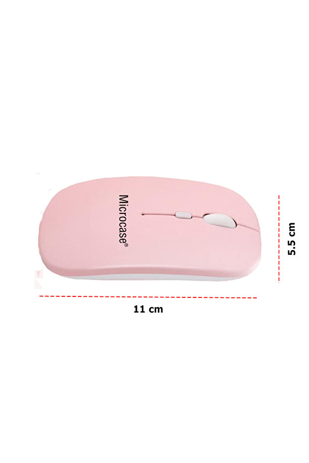 Samsung Galaxy Tab A9 SM-X110 8.7'' Edition Tablet Çanta Pembe BT Klavye+Mouse+Tablet Standı AL4233 - 4