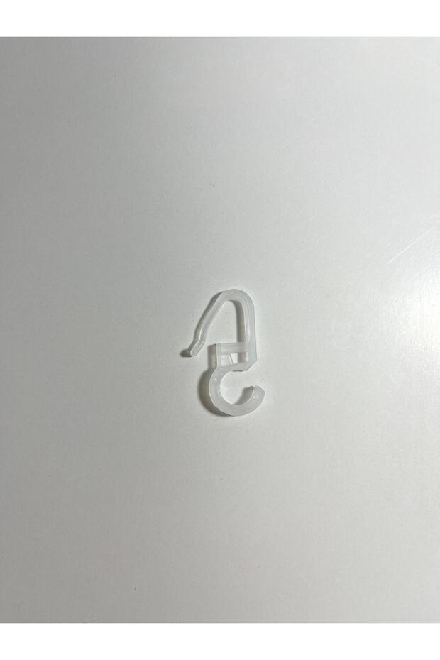 Rustik Halka Klipsi Perde Klipsi (40 Adet) Seffaf Klips - 1