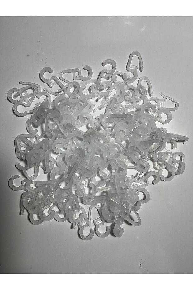 Rustik Halka Klipsi Perde Klipsi (40 Adet) Seffaf Klips - 2