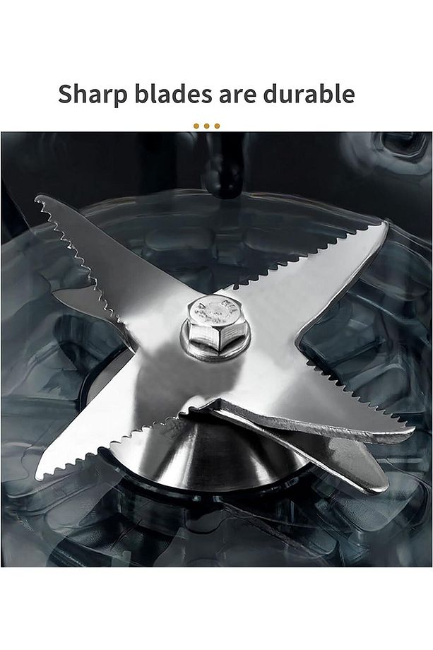 5000W Yüksek Performanslı Mikser 9 Hız Kademesi, 2'si 1 Arada 2,5 L Blender - 6