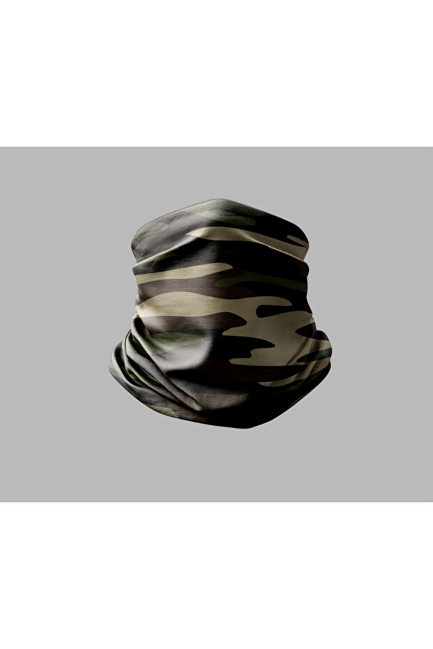 Camouflage Designed Biker Buff Mask Outdoor Neck Collar Unisex Bandana