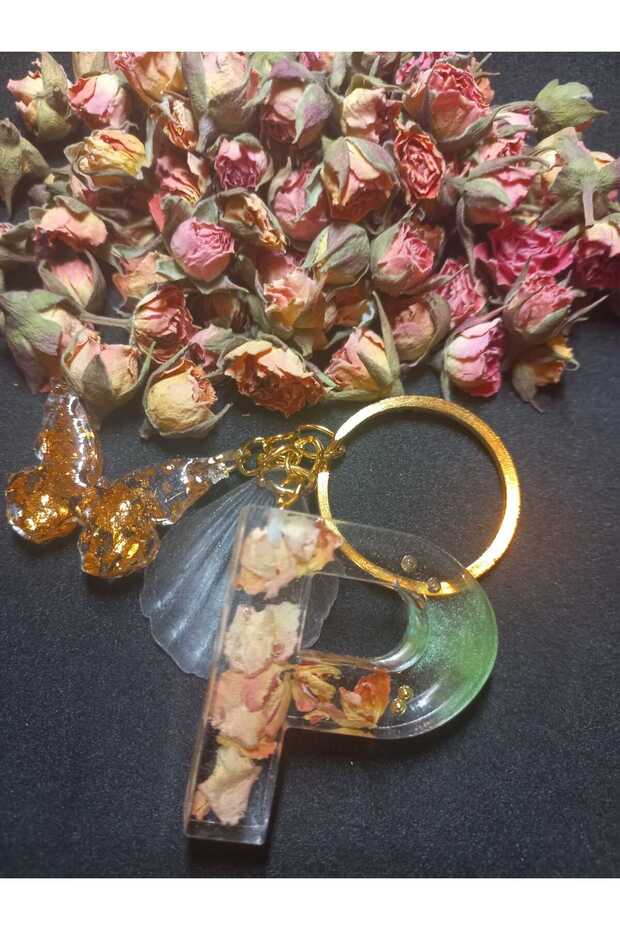 سلسلة مفاتيح Epoxy P مصنوعة يدويًا - 1