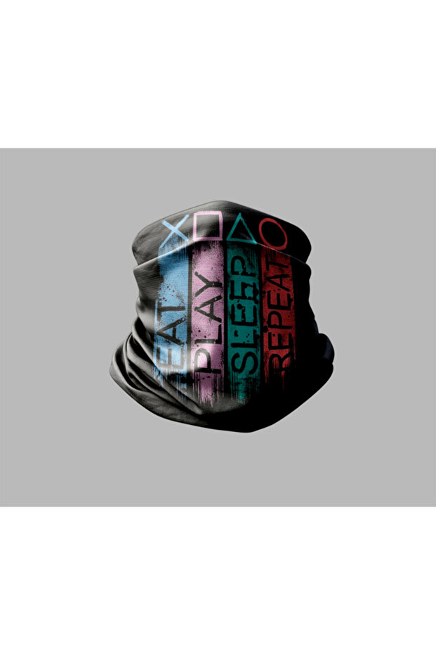 Unisex Outdoor Buff Mask - Text Design, Neck Collar Bandana