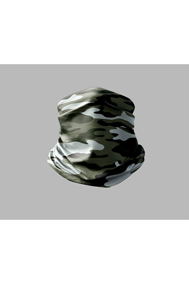 Camouflage Design Biker Buff Mask Outdoor Neck Gaiter Unisex Bandana
