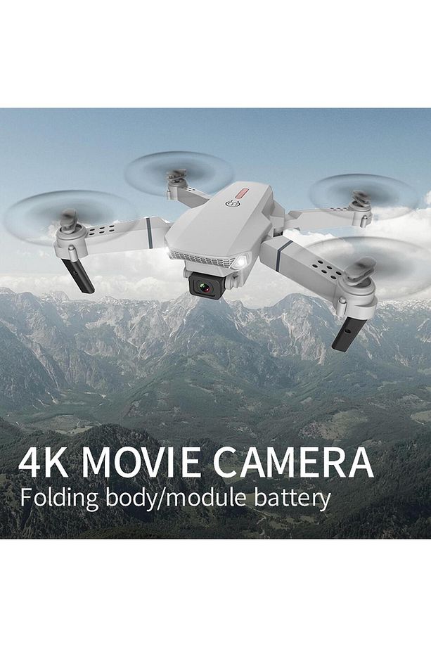Çift Kameralı Drone Led Işıklı Wifi App Ve Uzaktan Kumanda Kontrollü Quadcopter Katlanabilir Şarjlı - 7