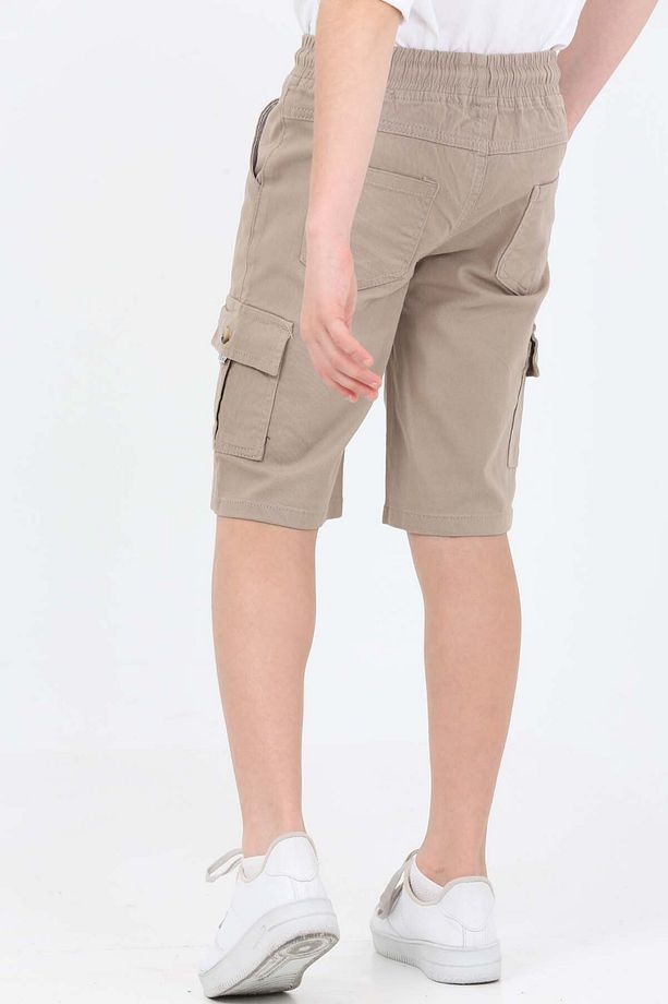 ÇOCUK DOKUMA KARGO CEP ŞORT - 4