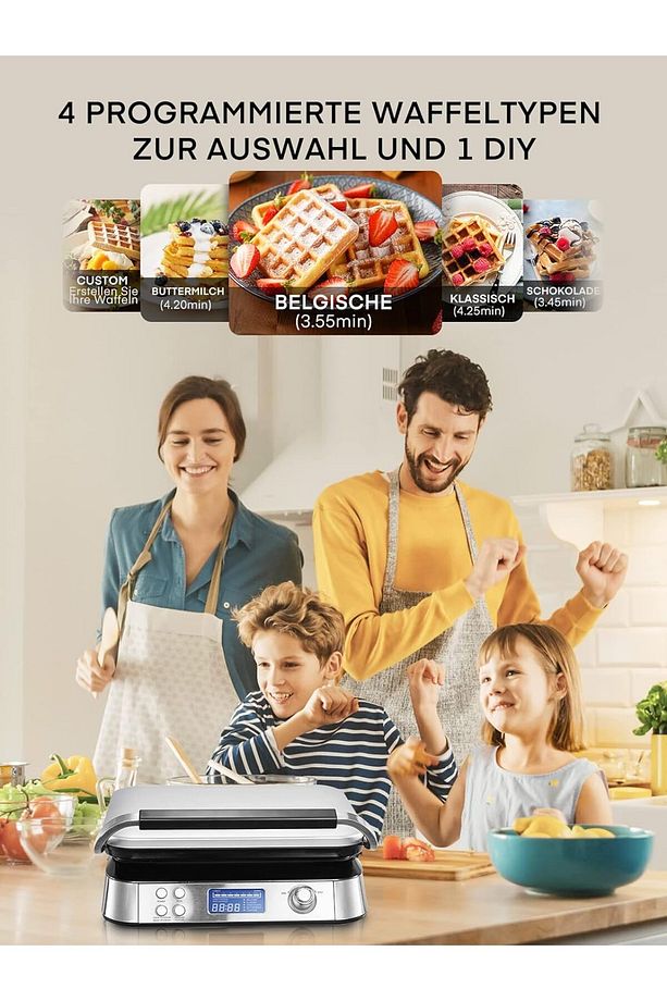 Dubleks Waffle Makinesi Güçlü Performans ve Çeşitli Seçeneklerle Mükemmel Waffle Deneyimi - 4