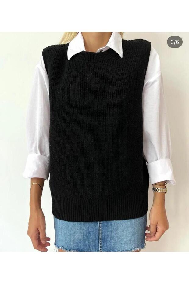 BİSİKLET YAKA ÖRME SÜVETER - 4