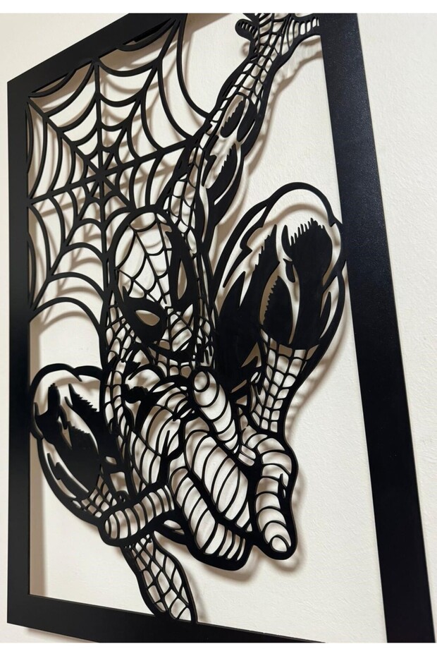 Spiderman Örümcek Adam,led Işikli Ahşap Duvar Dekoru,mdf Tablo - 5